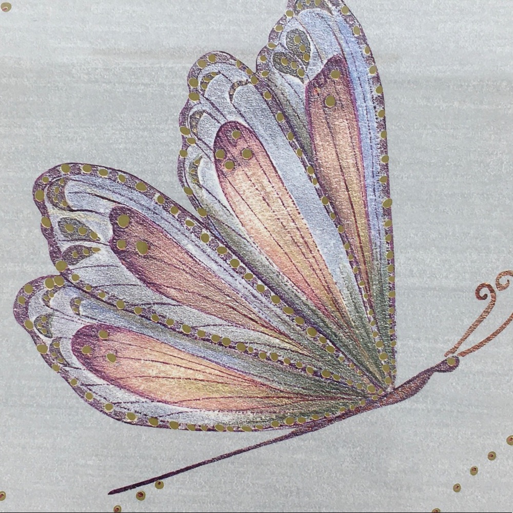 Purple Yellow Pink Gold Butterfly Framed Print